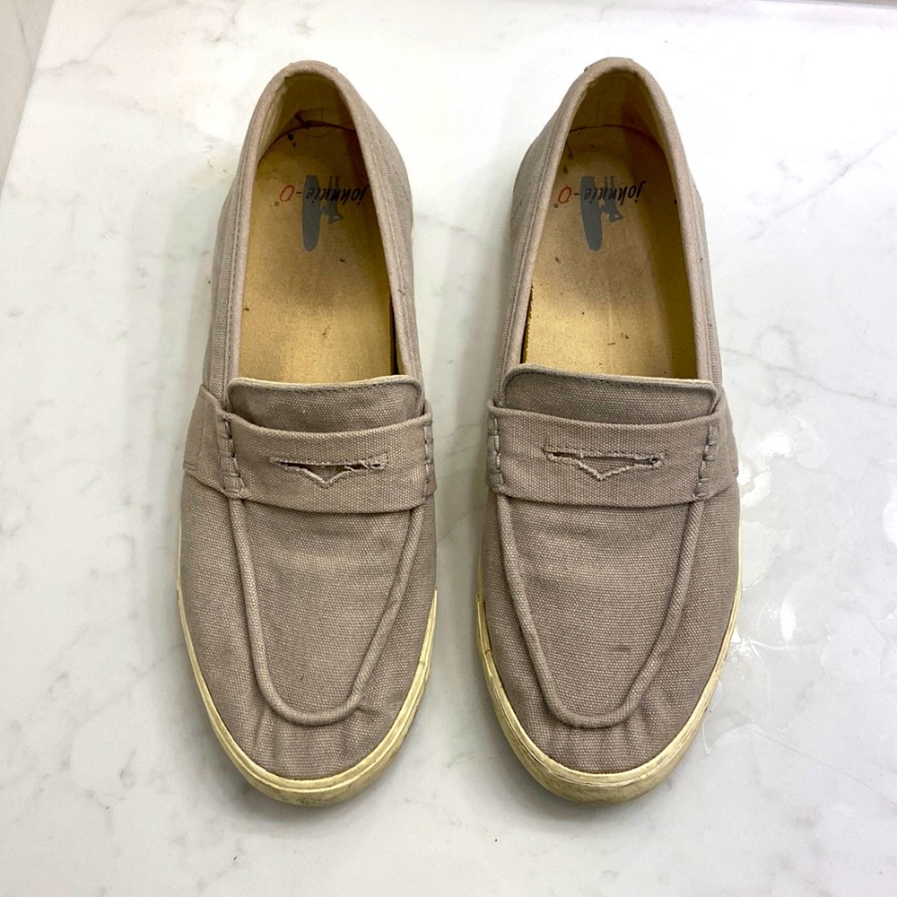 Lightly worn johnnie-O mens slip on shoes, size 12